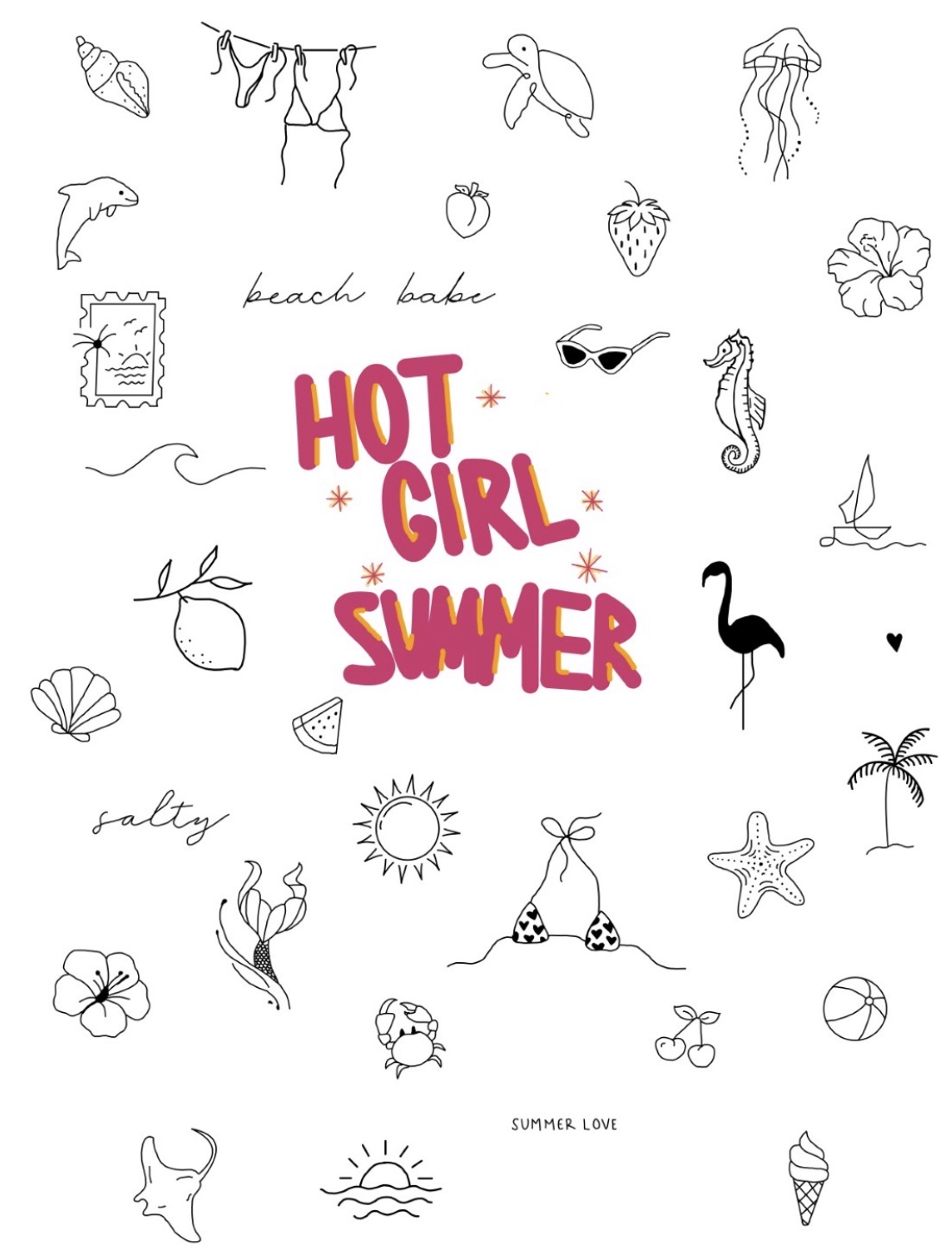 Hot Girl Summer flash sheet