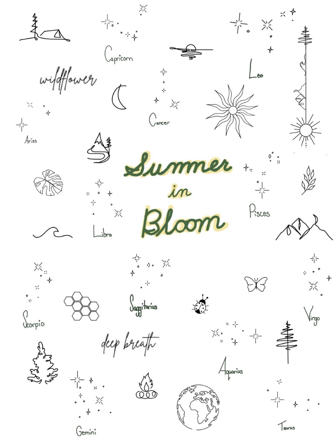 Summer in Bloom flash sheet